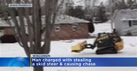 Video: Man In Wisconsin Leads Police On Chase Using Skid Steer